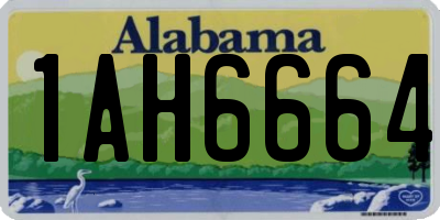 AL license plate 1AH6664