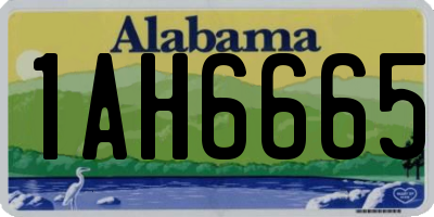AL license plate 1AH6665