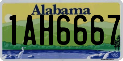 AL license plate 1AH6667