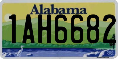 AL license plate 1AH6682