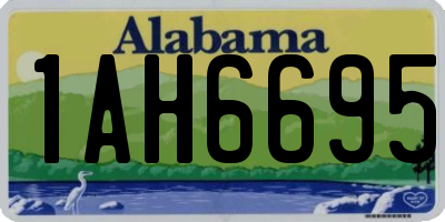 AL license plate 1AH6695