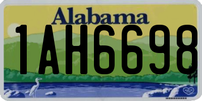 AL license plate 1AH6698