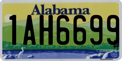 AL license plate 1AH6699