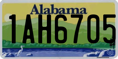 AL license plate 1AH6705