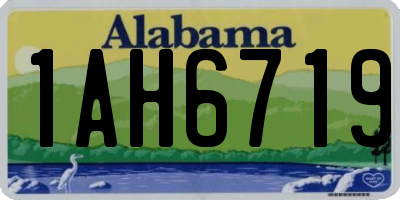 AL license plate 1AH6719