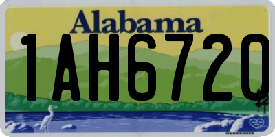 AL license plate 1AH6720