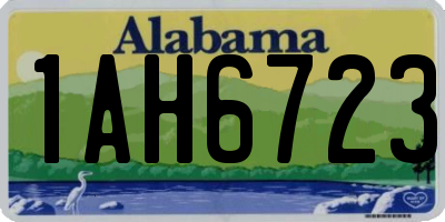 AL license plate 1AH6723
