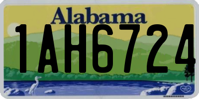 AL license plate 1AH6724