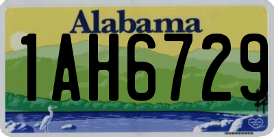 AL license plate 1AH6729