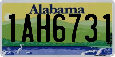 AL license plate 1AH6731