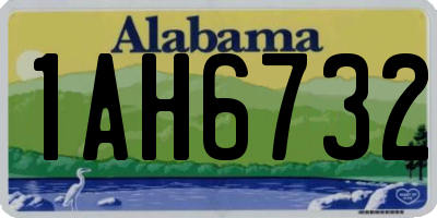 AL license plate 1AH6732