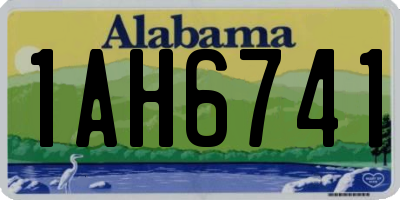 AL license plate 1AH6741