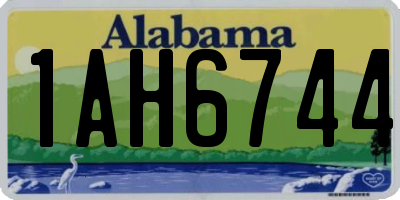 AL license plate 1AH6744
