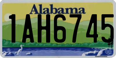 AL license plate 1AH6745
