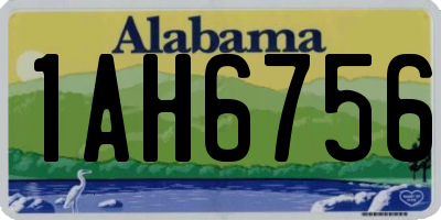 AL license plate 1AH6756