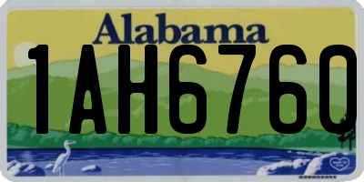 AL license plate 1AH6760