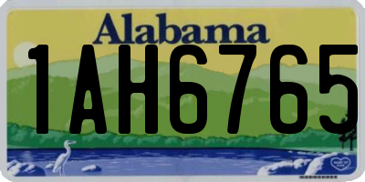 AL license plate 1AH6765