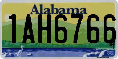 AL license plate 1AH6766
