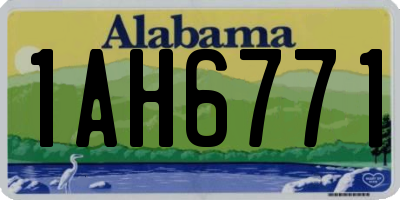 AL license plate 1AH6771