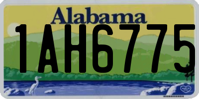 AL license plate 1AH6775