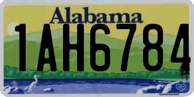 AL license plate 1AH6784