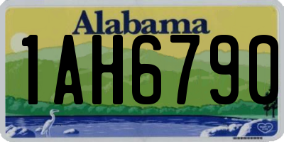 AL license plate 1AH6790