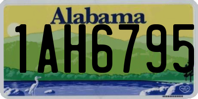 AL license plate 1AH6795