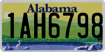 AL license plate 1AH6798