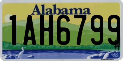 AL license plate 1AH6799
