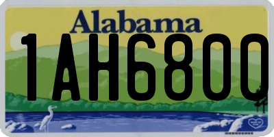 AL license plate 1AH6800