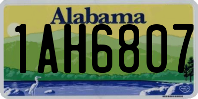 AL license plate 1AH6807