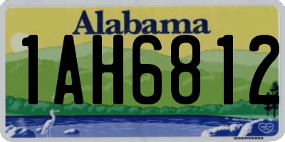 AL license plate 1AH6812