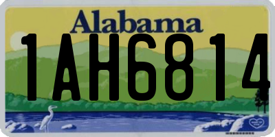 AL license plate 1AH6814