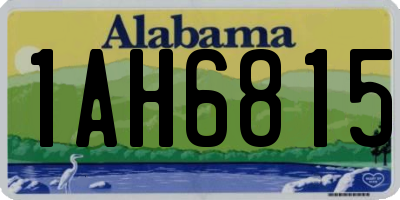 AL license plate 1AH6815