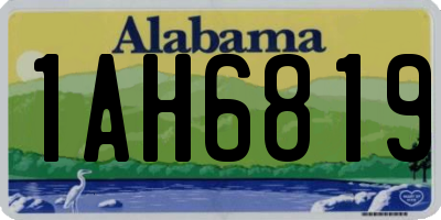 AL license plate 1AH6819
