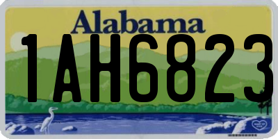 AL license plate 1AH6823