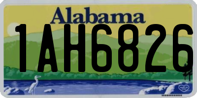 AL license plate 1AH6826