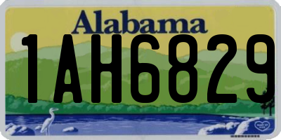 AL license plate 1AH6829