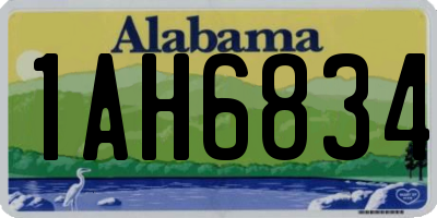 AL license plate 1AH6834