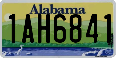 AL license plate 1AH6841