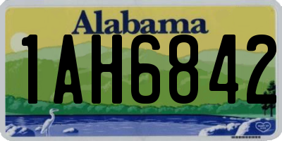 AL license plate 1AH6842