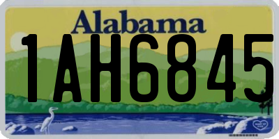 AL license plate 1AH6845