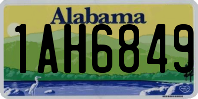 AL license plate 1AH6849