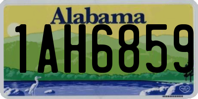 AL license plate 1AH6859
