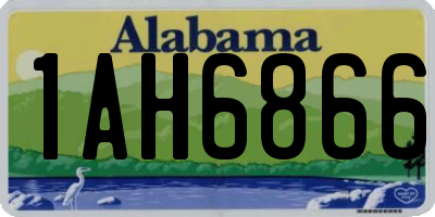 AL license plate 1AH6866
