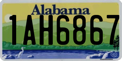 AL license plate 1AH6867
