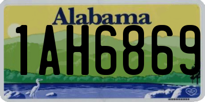AL license plate 1AH6869