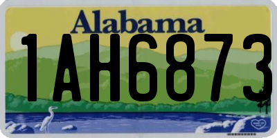AL license plate 1AH6873