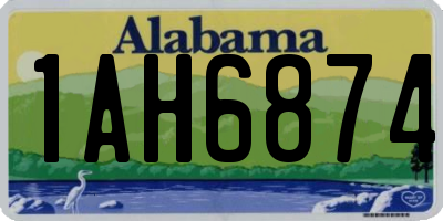 AL license plate 1AH6874