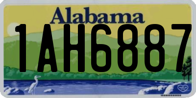AL license plate 1AH6887
